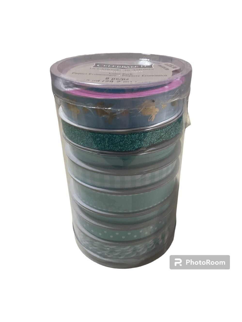 Ribbon bundle color is Aqua and Blue
